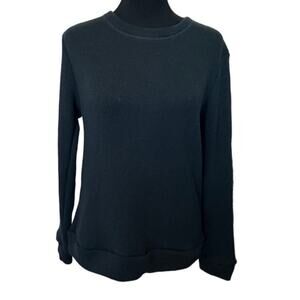 New ~ LOVEAPPELLA ~ Women's Black Long Sleeve Knitted Pullover Sweater Size XS